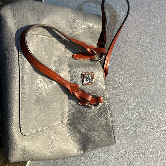 Dooney & Bourke Pebble Grain Tote Grey - Picture 1 of 7